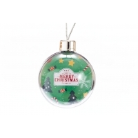 Large Shatter Resistant Clear Plastic Bauble