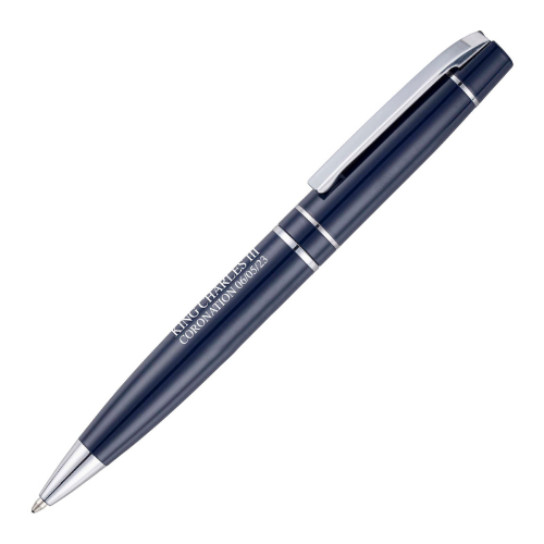 Kings Coronation Printed Duke Hinged Clip Ball pen