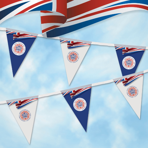 Kings Coronation Triangular indoor bunting - 5M